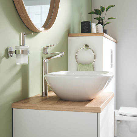 Baie - Baterie lavoar Grohe 24331001, Swift, tip comanda monocomanda, tip instalare pe blat, marime xl, crom