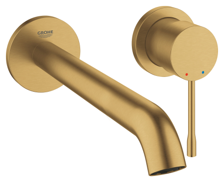 Baie - Baterie lavoar Grohe 29193GN1, Essence, 1/2'', montare pe perete, 230 mm, necesita set fixare, mat, auriu