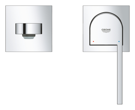 Baterie lavoar Grohe 29303003, 1 bar, 35 mm, 96 mm, 146 mm, 2 orificii instalare, 1/2 dimensiune racord, Crom [2]