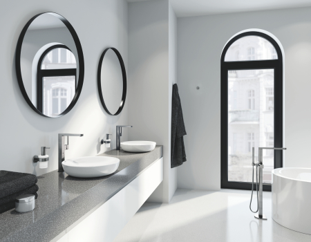 Baterie lavoar Grohe 32618AL3, Plus, 3/8'', XL, 312 mm, mat, grafit [5]