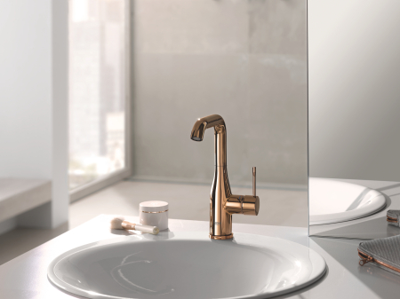 Baterie lavoar Grohe 32628DA1, Essence, 3/8'', L, 244 mm, ventil, lucios, cupru [1]