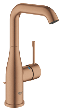 Baie - Baterie lavoar Grohe 32628DL1, Essence, 3/8'', marimea L, pivotanta, ventil, mat, cupru