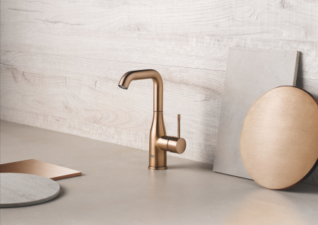 Baterie lavoar Grohe 32628DL1, Essence, 3/8'', marimea L, pivotanta, ventil, mat, cupru [3]