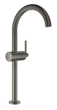 Baterie lavoar Grohe 32647AL3, Atrio, 3/8'', marimea XL, pivotanta, ventil push to open, mat, grafit [1]