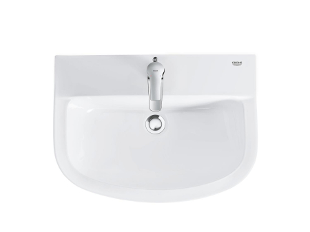 Baterie lavoar Grohe 32805000, BauCurve, tip comanda monocomanda, tip instalare pe lavoar, marime s, crom [4]