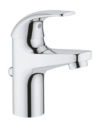 Baterie lavoar Grohe 32805000, BauCurve, tip comanda monocomanda, tip instalare pe lavoar, marime s, crom [0]