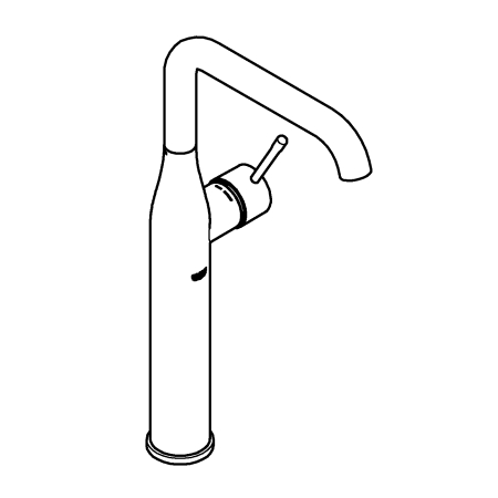 Baterie lavoar Grohe 32901A01, Essence, 3/8'', XL, 364 mm, lucios, grafit [2]