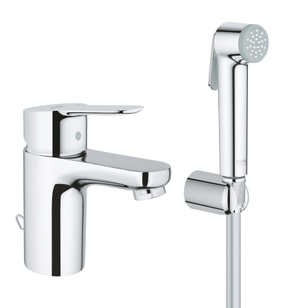 Baie - Baterie lavoar Grohe BauEdge S cu dus igienic crom lucios