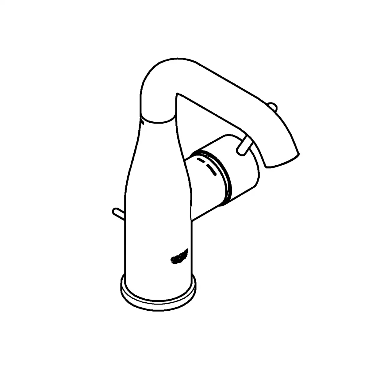 Baterie lavoar Grohe Essence 23462AL1, 3/8'', M, 193 mm, ventil, mat, grafit [3]