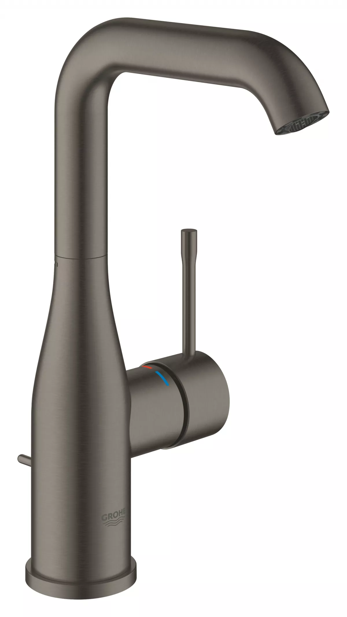 Baterii sanitare - Baterie lavoar Grohe Essence 24174AL1, 3/8'', marimea L, ventil, mat, grafit