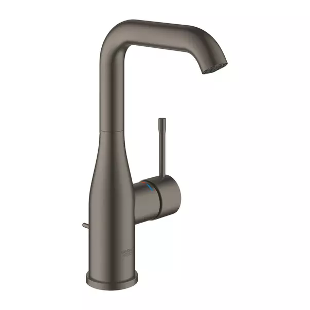 Baterii sanitare - Baterie lavoar Grohe Essence L cu ventil Pop-Up antracit periat Hard Graphite