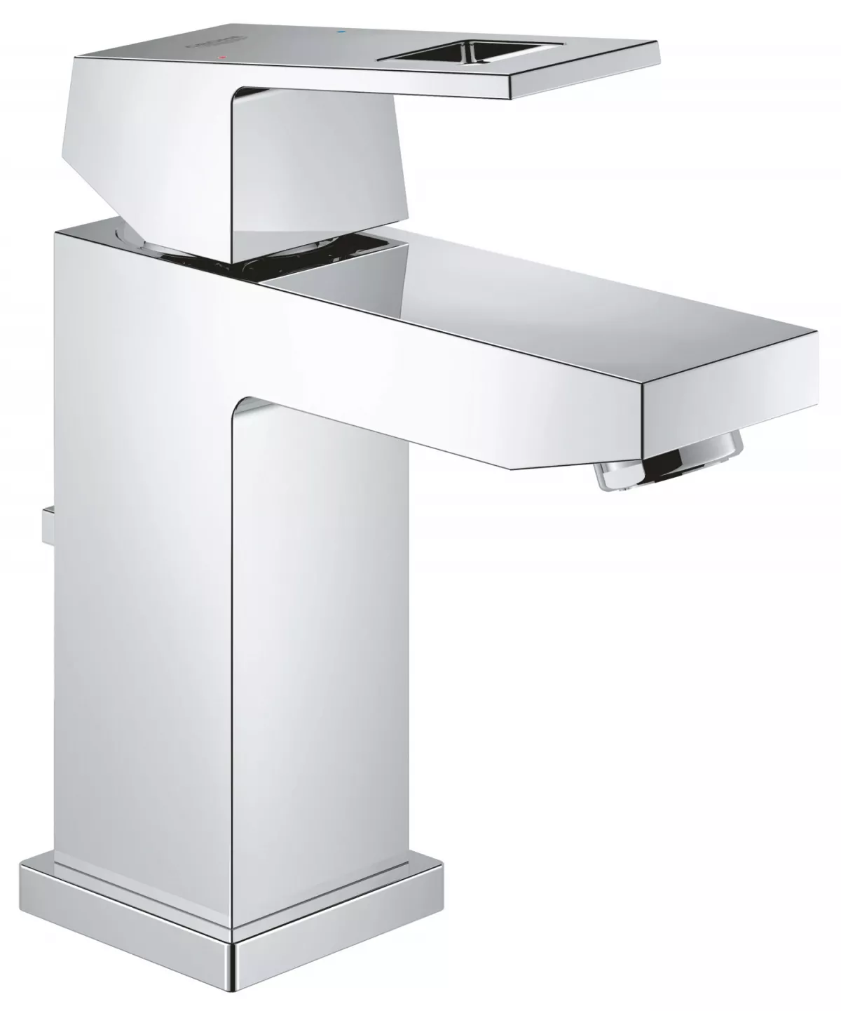 Baterii sanitare - Baterie lavoar Grohe Eurocube 2312700E, 3/8'', M, 157 mm, ECO, ventil, crom