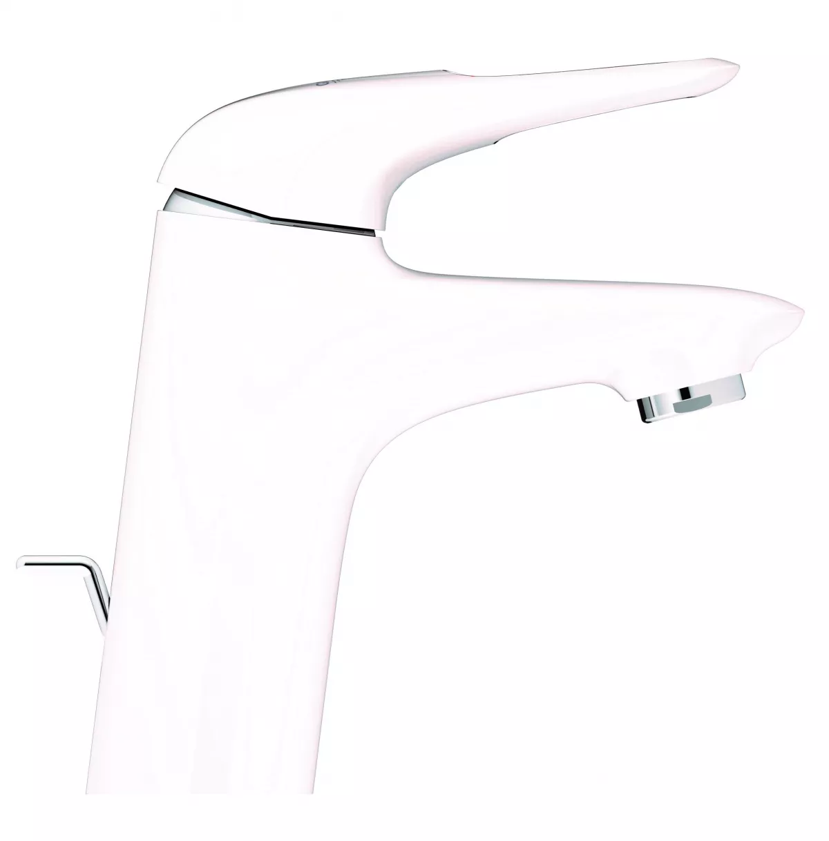 Baterie lavoar Grohe Eurostyle 33558LS3 marimea S, 3/8'', ventil cu tija, alb [2]