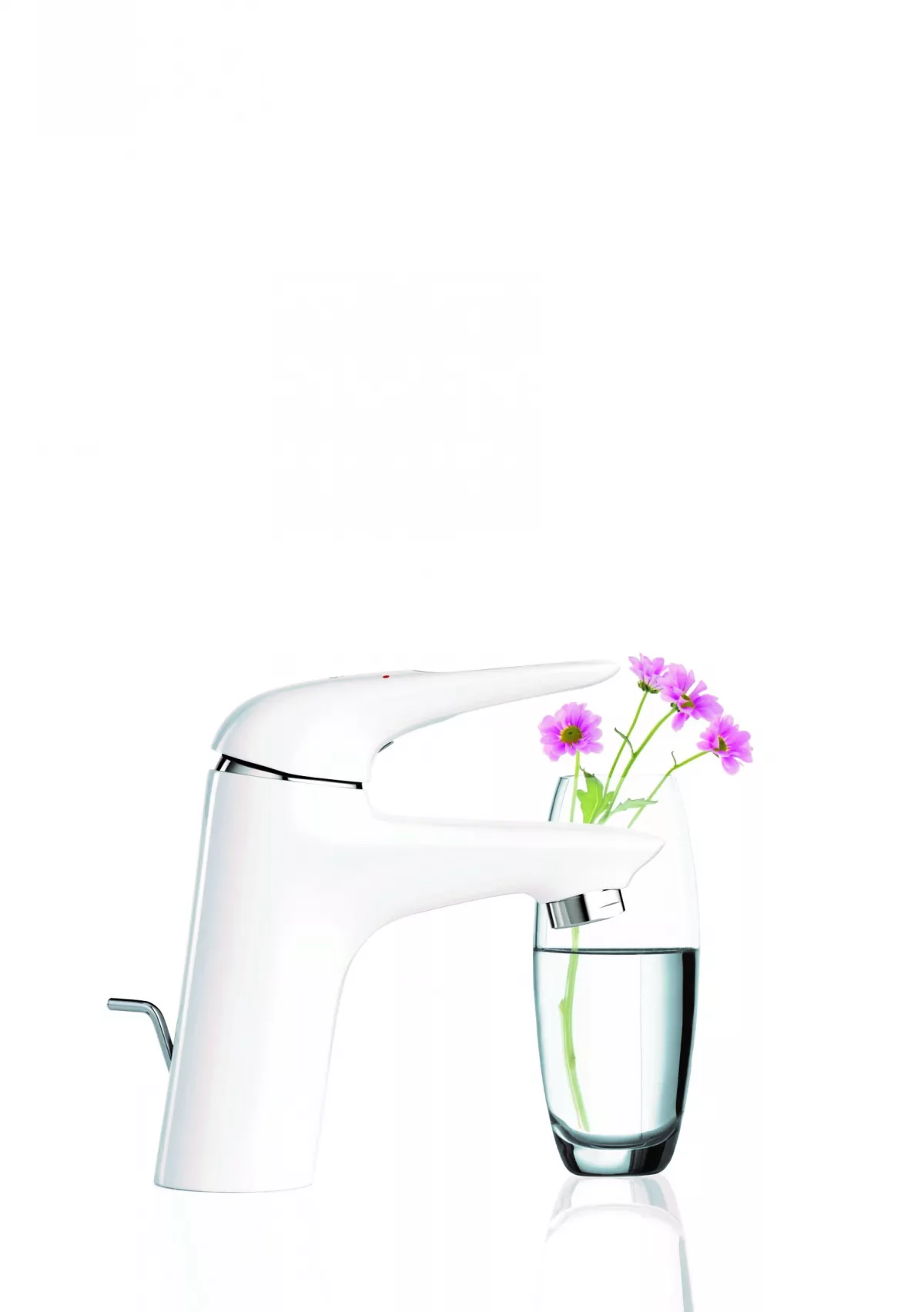 Baterie lavoar Grohe Eurostyle 33558LS3 marimea S, 3/8'', ventil cu tija, alb [3]