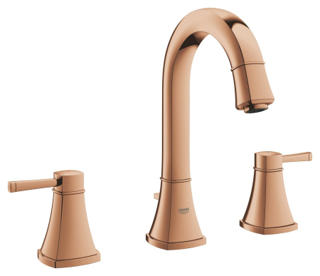 Baie - Baterie lavoar Grohe SPA Grandera, L, 264 mm, ventil, lucios, cupru, 20389DA0