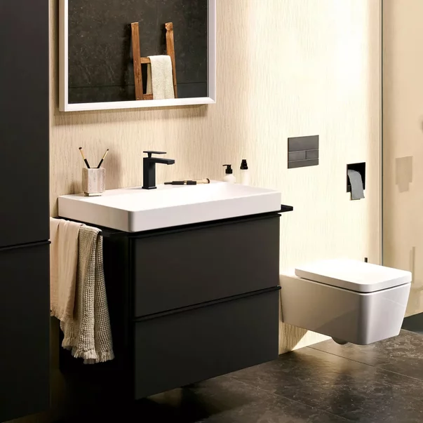 Baterie lavoar Hansgrohe Tecturis E monocomanda negru mat [4]
