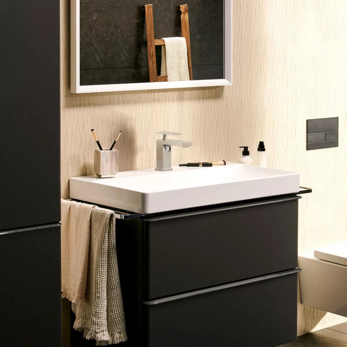 Baterie lavoar Hansgrohe Tecturis E, S, 135 mm, pornire rece, crom, 73001000 [2]