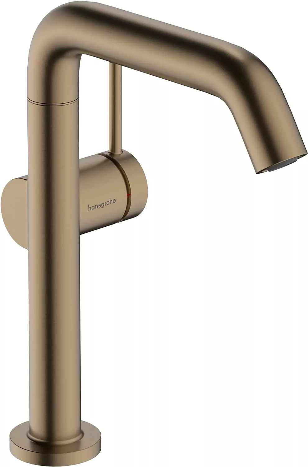Baterii sanitare - Baterie lavoar Hansgrohe Tecturis S, L, 236 mm, pornire rece, ventil, mat, bronz, 73360140