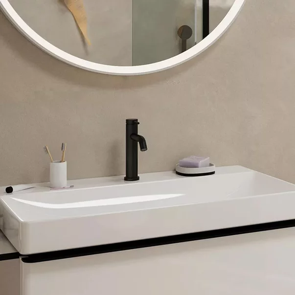 Baterie lavoar Hansgrohe Tecturis S monocomanda negru mat [1]