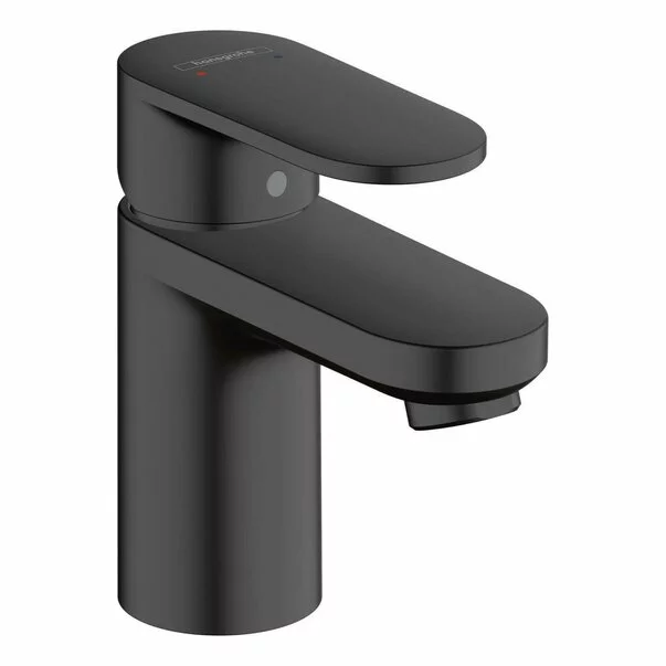 Baterii sanitare - Baterie lavoar Hansgrohe Vernis Blend 70 negru mat cu ventil Pop-Up