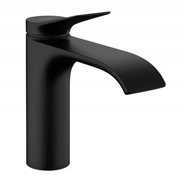 Baterii sanitare - Baterie lavoar, Hansgrohe, Vivenis 110, cu ventil, negru mat