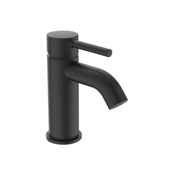 Baterii chiuveta baie - Baterie lavoar Ideal Standard Ceraline cu ventil metalic Pop-Up negru mat