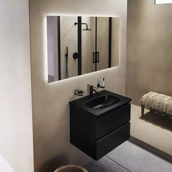 Baterie lavoar Ideal Standard Ceraline monocomanda finisaj negru mat [9]