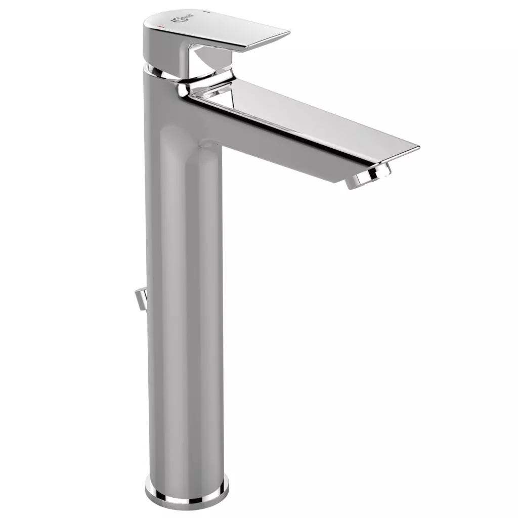Baterii sanitare - Baterie lavoar Ideal Standard Tesi A6573, 3/8'', marimea XL, monocomanda, cartus ceramic, pop-metalic, crom