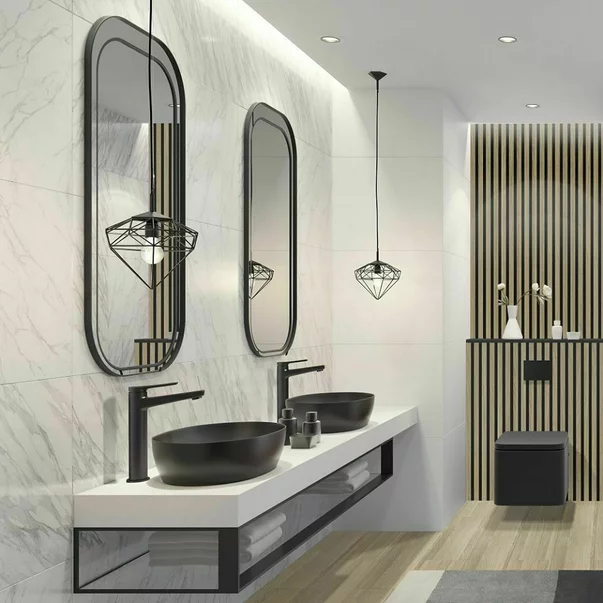 Baterie lavoar inalta Ferro Stratos negru [1]