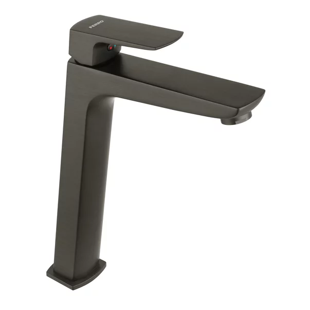 Baterii chiuveta baie - Baterie lavoar inalta Ferro Vitto Verdeline monocomanda gri Gun Metal mat