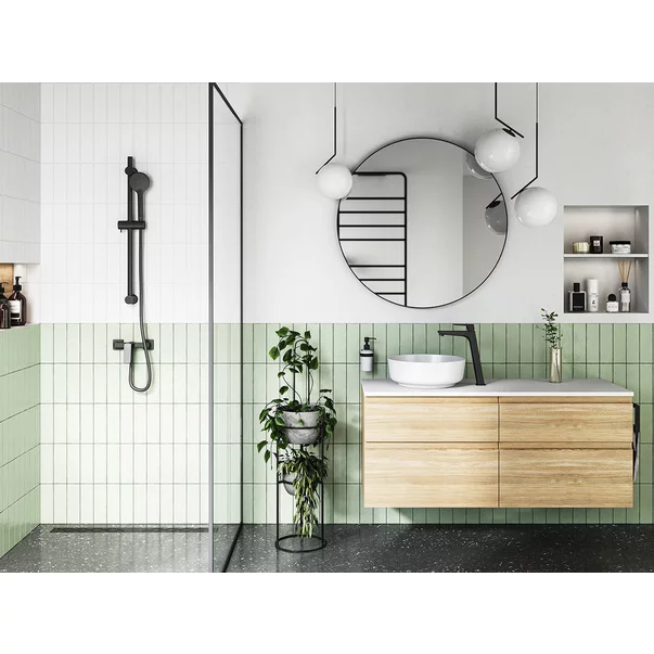 Baterie lavoar inalta Ferro Vitto Verdeline monocomanda negru mat [2]