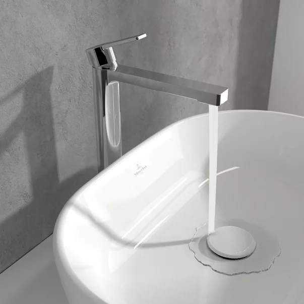 Baterie lavoar inalta Villeroy&Boch Architectura monocomanda crom lucios cu ventil Push-Open [1]