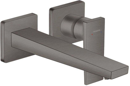 Baterii chiuveta baie - Baterie lavoar incastrata Hansgrohe Metropol 225 negru - crom periat