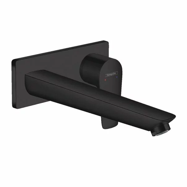 Baterii chiuveta baie - Baterie lavoar incastrata Hansgrohe Talis E pipa 22.5 cm negru mat