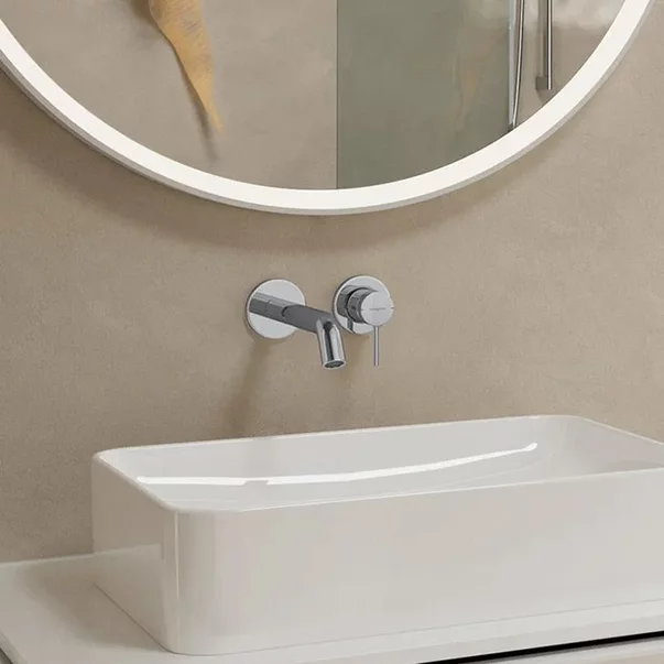 Baterie lavoar incastrata Hansgrohe Tecturis S crom lucios fara corp incastrat [1]