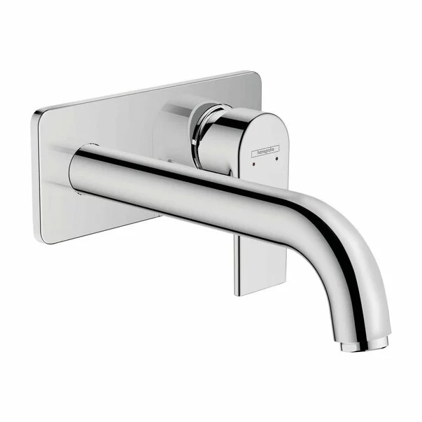 Baterii chiuveta baie - Baterie lavoar incastrata Hansgrohe Vernis Shape pipa 20 cm crom lucios fara corp ingropat