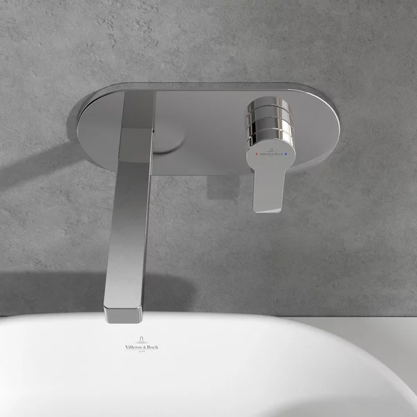 Baterie lavoar incastrata Villeroy&Boch Architectura monocomanda crom lucios fara corp ingropat [5]