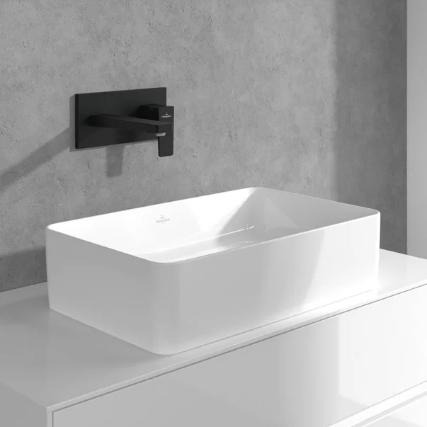 Baterie lavoar incastrata Villeroy&Boch Architectura Square negru mat fara corp ingropat [4]
