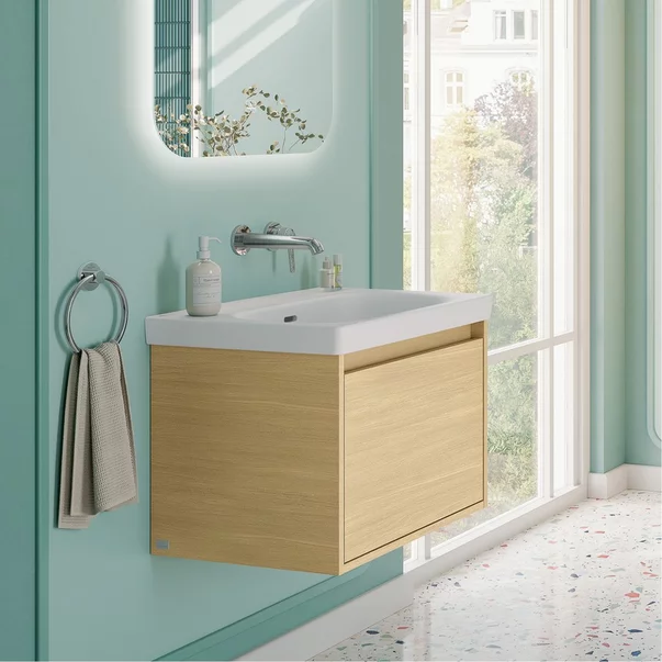 Baterie lavoar incastrata Villeroy&Boch Skyla crom lucios pipa 20 cm fara corp ingropat [9]