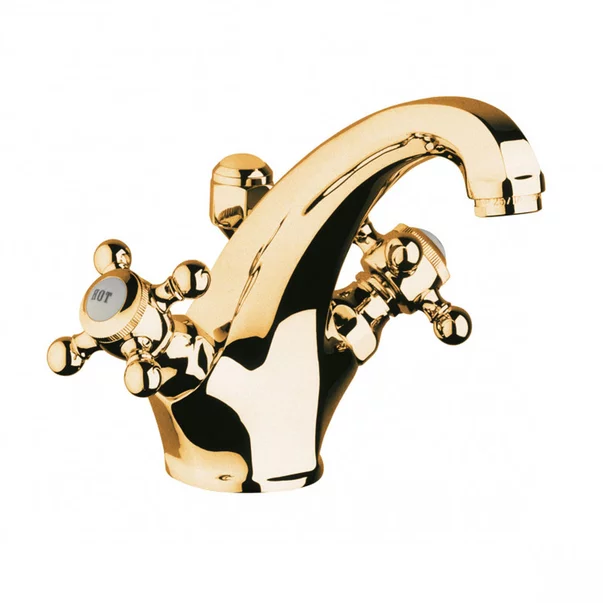 Baterii chiuveta baie - Baterie lavoar Kludi Adlon cu ventil Pop-Up auriu