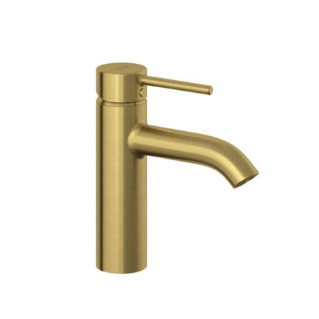 Baterii sanitare - Baterie lavoar, Kludi, Bozz 100,cu ventil push-open, auriu periat