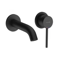 Baterie lavoar Kludi Bozz negru mat montaj incastrat pipa 23 cm [2]