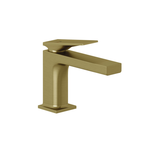Baterii sanitare - Baterie lavoar Kludi, Decus 85, cu ventil click-clack, brushed gold