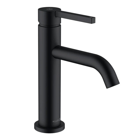 Baterii sanitare - Baterie lavoar, Kludi, Nova Fonte Pura, negru mat