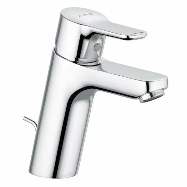 Baterii chiuveta baie - Baterie lavoar Kludi Pure&Easy 100 cu ventil metalic pop-up