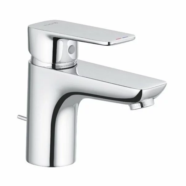 Baterii chiuveta baie - Baterie lavoar Kludi Pure&Style 75 cu ventil metalic pop-up