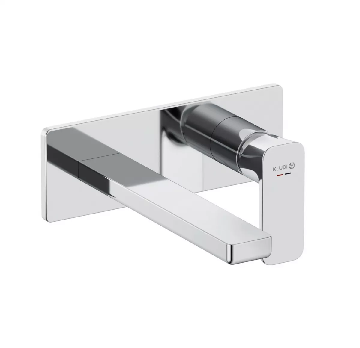 Baterii sanitare - Baterie lavoar Kludi Renon, pe perete, 210 mm, necesita valva, crom, 422440575