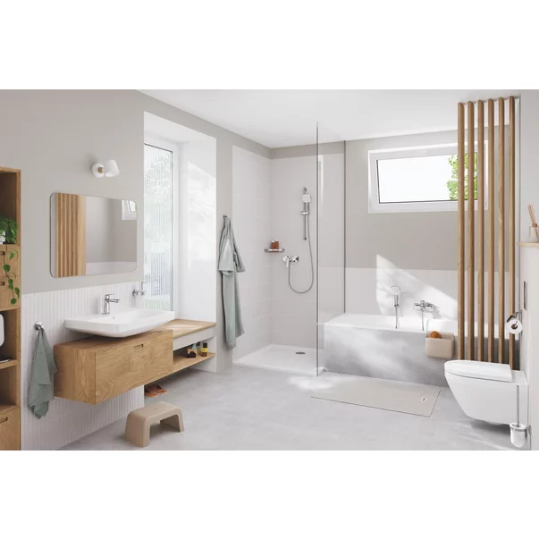 Baterie lavoar monocomanda Grohe Cubeo S cu ventil Pop-Up crom lucios [3]