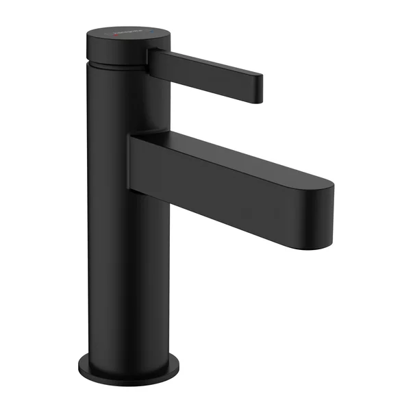 Baterii chiuveta baie - Baterie lavoar monocomanda Hansgrohe Finoris 100 cu ventil Pop-Up negru
