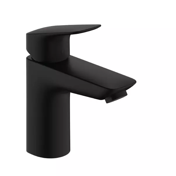 Baterii chiuveta baie - Baterie lavoar monocomanda negru mat Hansgrohe Logis 100